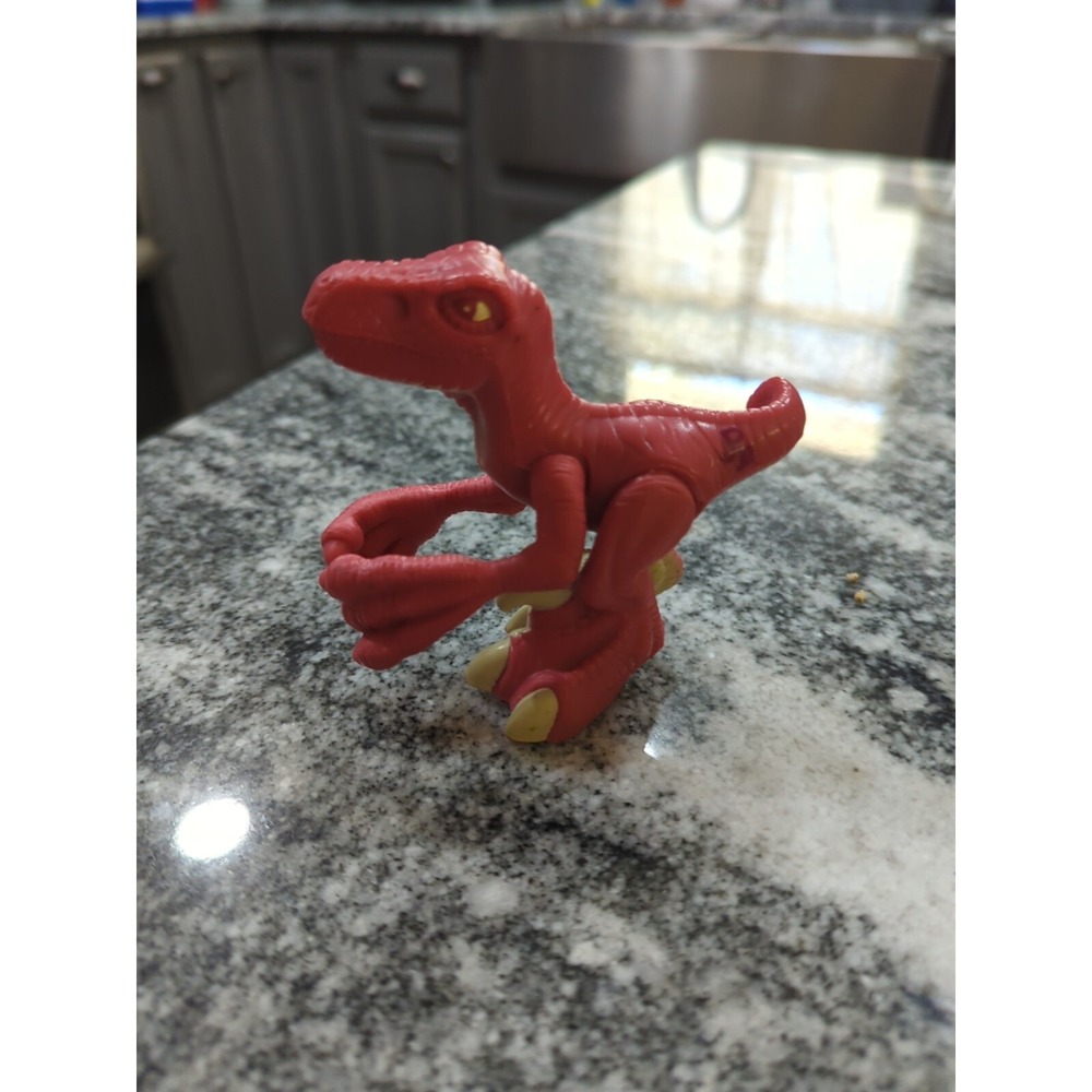 Fisher-Price Imaginext Jurassic World Red Velociraptor 3.5" Dinosaur